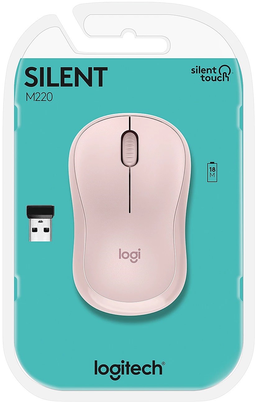 Мишка Logitech M220 Wireless Silent Rose - 910-006129