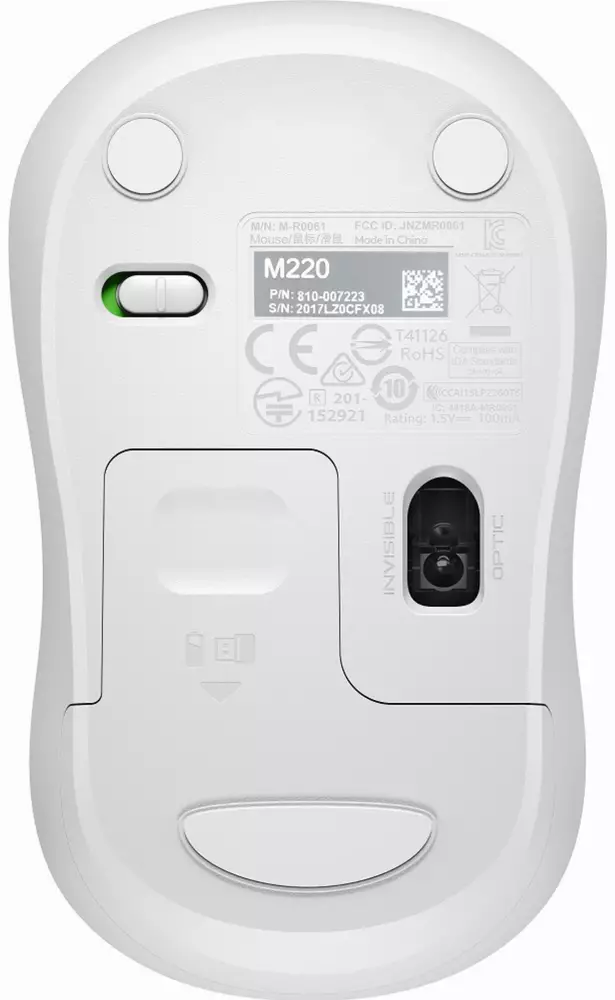 Мишка Logitech M220 Wireless Silent White - 910-006128
