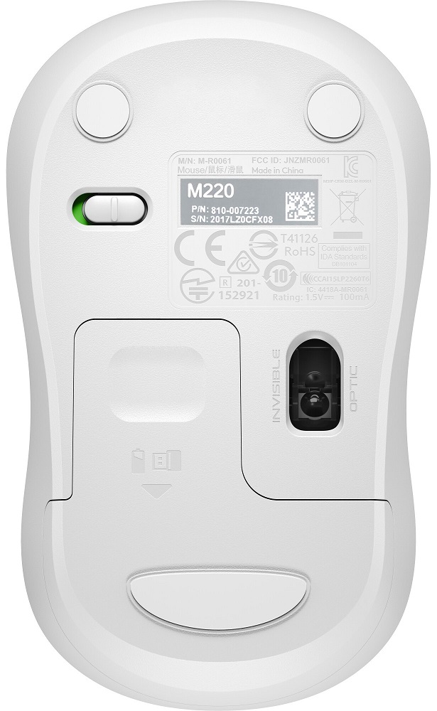 Мишка Logitech M220 Wireless Silent White - 910-006128