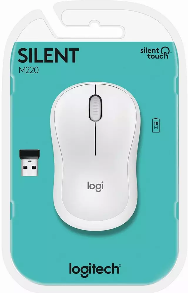 Мишка Logitech M220 Wireless Silent White - 910-006128
