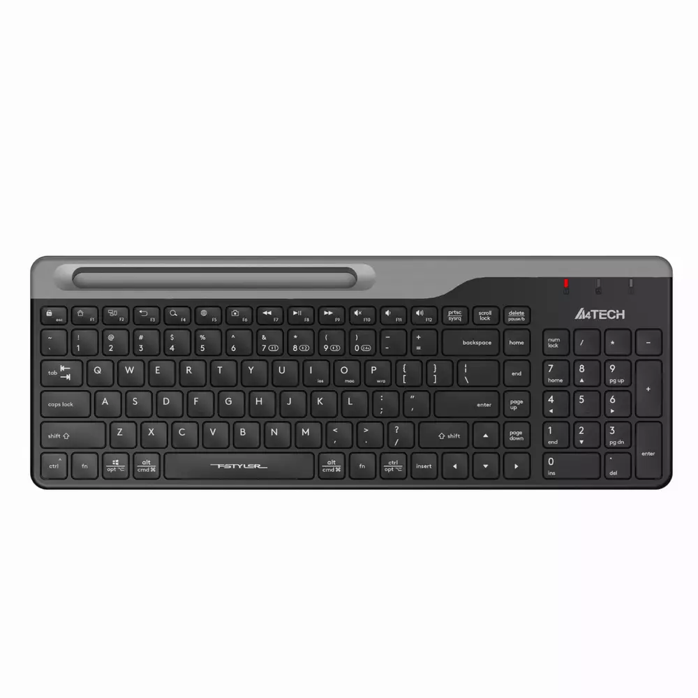 Безжична клавиатура A4tech FBK25 Bluetooth 2.4G Black БДС стойка за телефон  