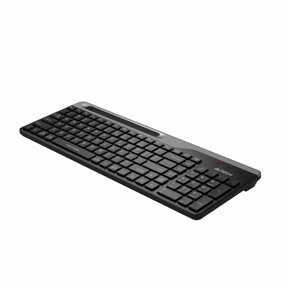 Безжична клавиатура A4tech FBK25 Bluetooth 2.4G Black БДС стойка за телефон  