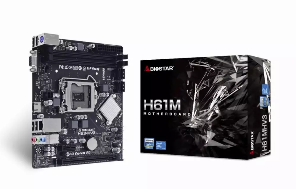 Дънна платка BIOSTAR H61MHV3 Ver. 7.0 LGA1155