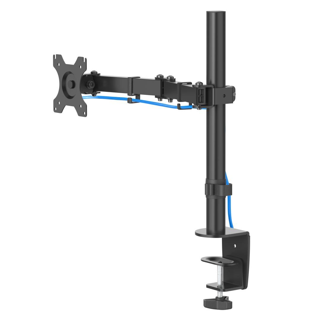 Suport pentru monitor de birou HAMA Reglabil, 13" - 32", 10 kg, Swivel/Tilt, Negru