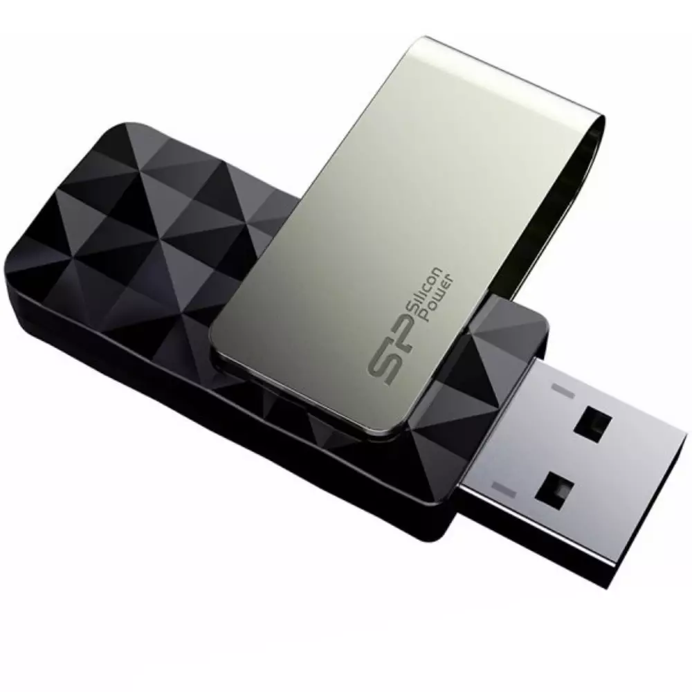 USB памет Silicon Power Blaze B05 64GB USB 3.0 Black - SP064GBUF3B05V1K