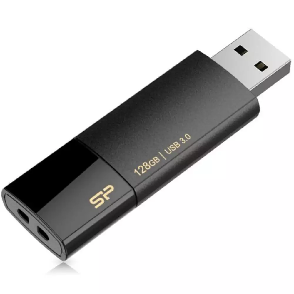 USB памет Silicon Power Blaze 05 128GB USB 3.1 Black - SP128GBUF3B05V1K