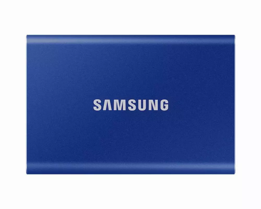 Външен SSD Samsung T7 Indigo Blue SSD 2TB USB-C Blue
