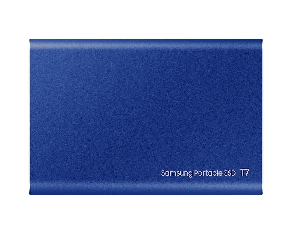 Външен SSD Samsung T7 Indigo Blue SSD 2TB USB-C Blue