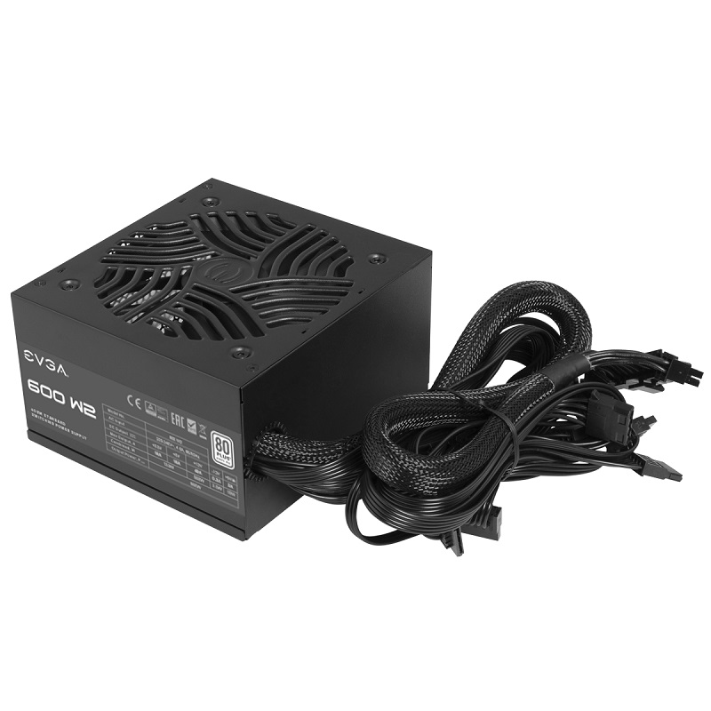 Захранване EVGA 600 W2 (600W) 80 Plus White - 100-W2-0600-K2