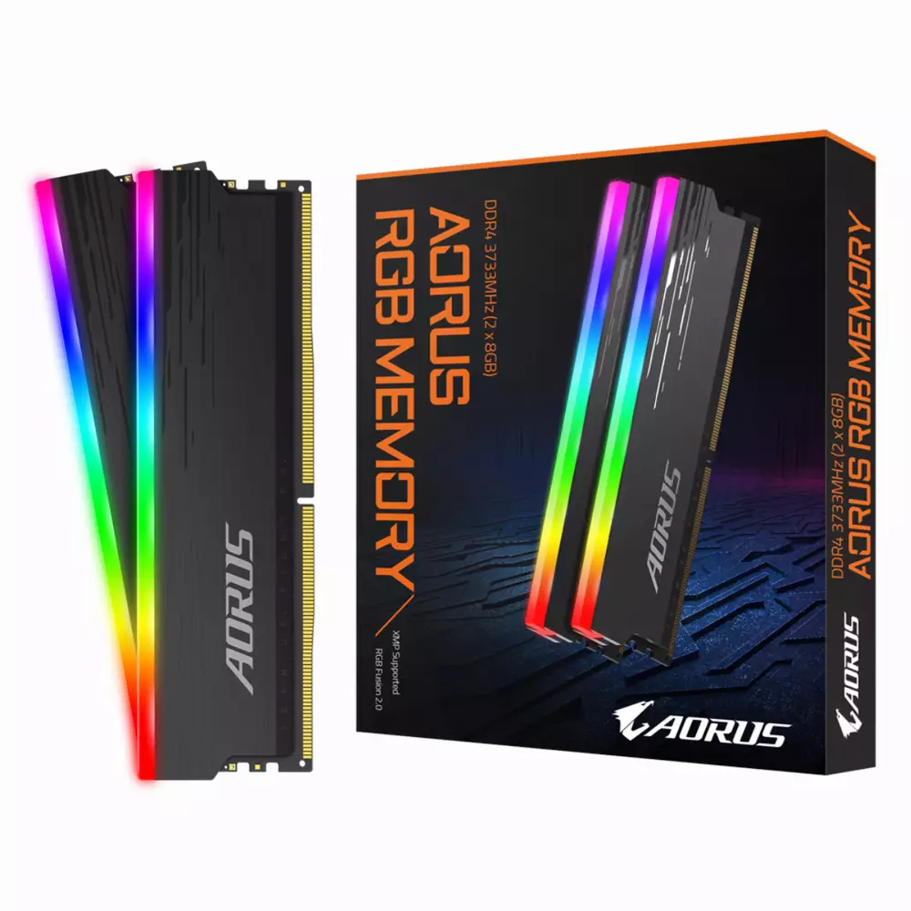 Памет Gigabyte AORUS RGB 16GB (2x8GB) DDR4 3733MHz CL18