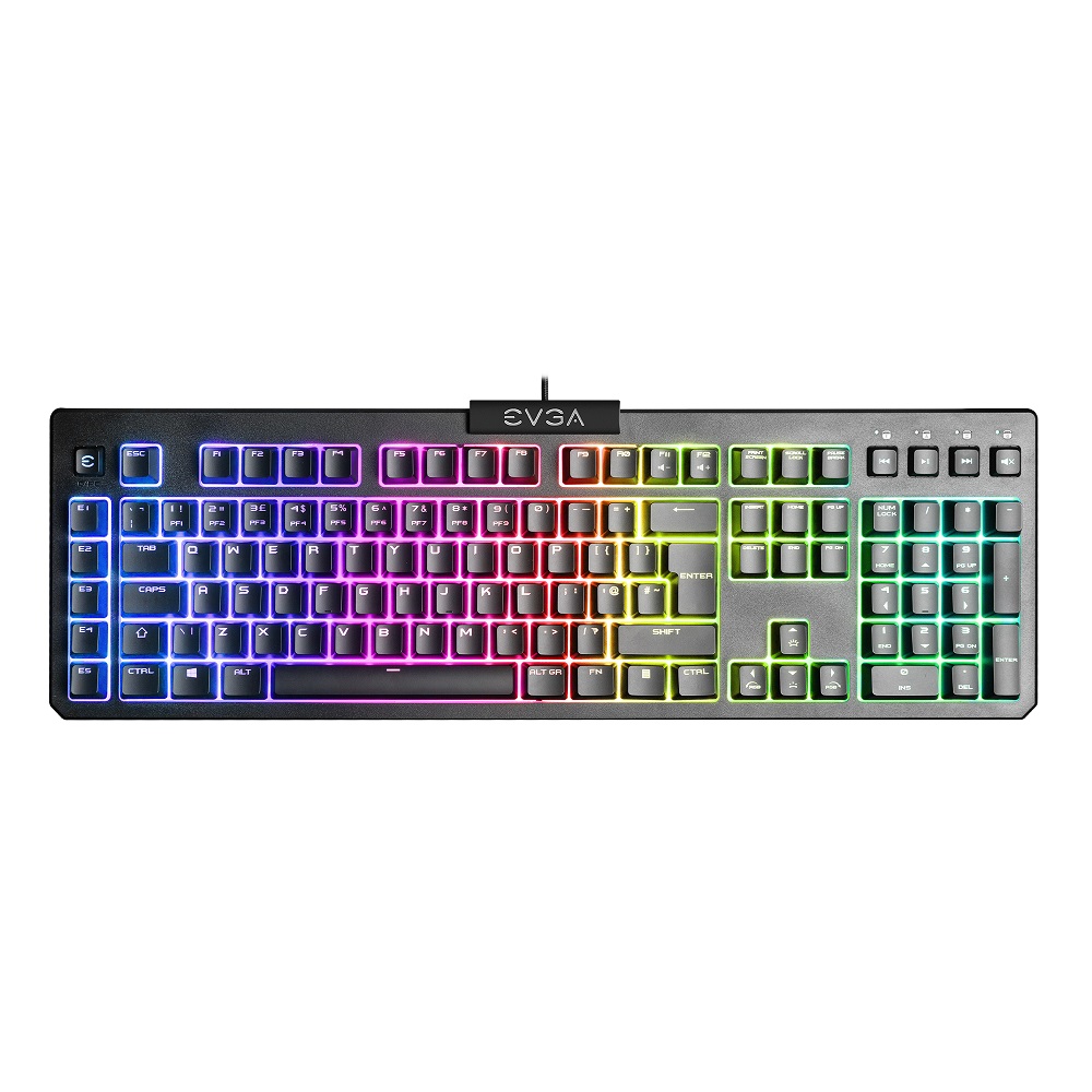 Геймърска клавиатура EVGA Z12 RGB Gaming Keyboard RGB Backlit - 834-W0-12UK-K2