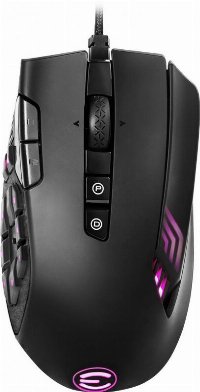Геймърска мишка EVGA X15 MMO Gaming Mouse 8k Optical Wired Black - 904-W1-15BK-K3