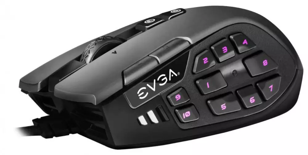 Геймърска мишка EVGA X15 MMO Gaming Mouse 8k Optical Wired Black - 904-W1-15BK-K3