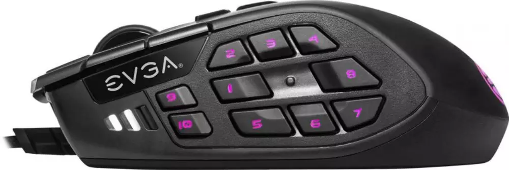 Геймърска мишка EVGA X15 MMO Gaming Mouse 8k Optical Wired Black - 904-W1-15BK-K3