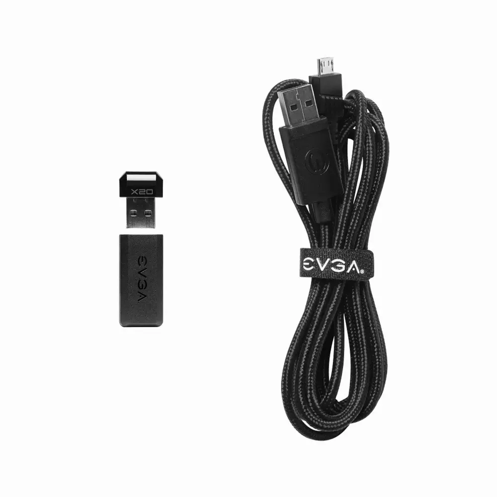 Геймърска мишка EVGA X20 Gaming Mouse Optical Wireless Black - 903-T1-20BK-K3