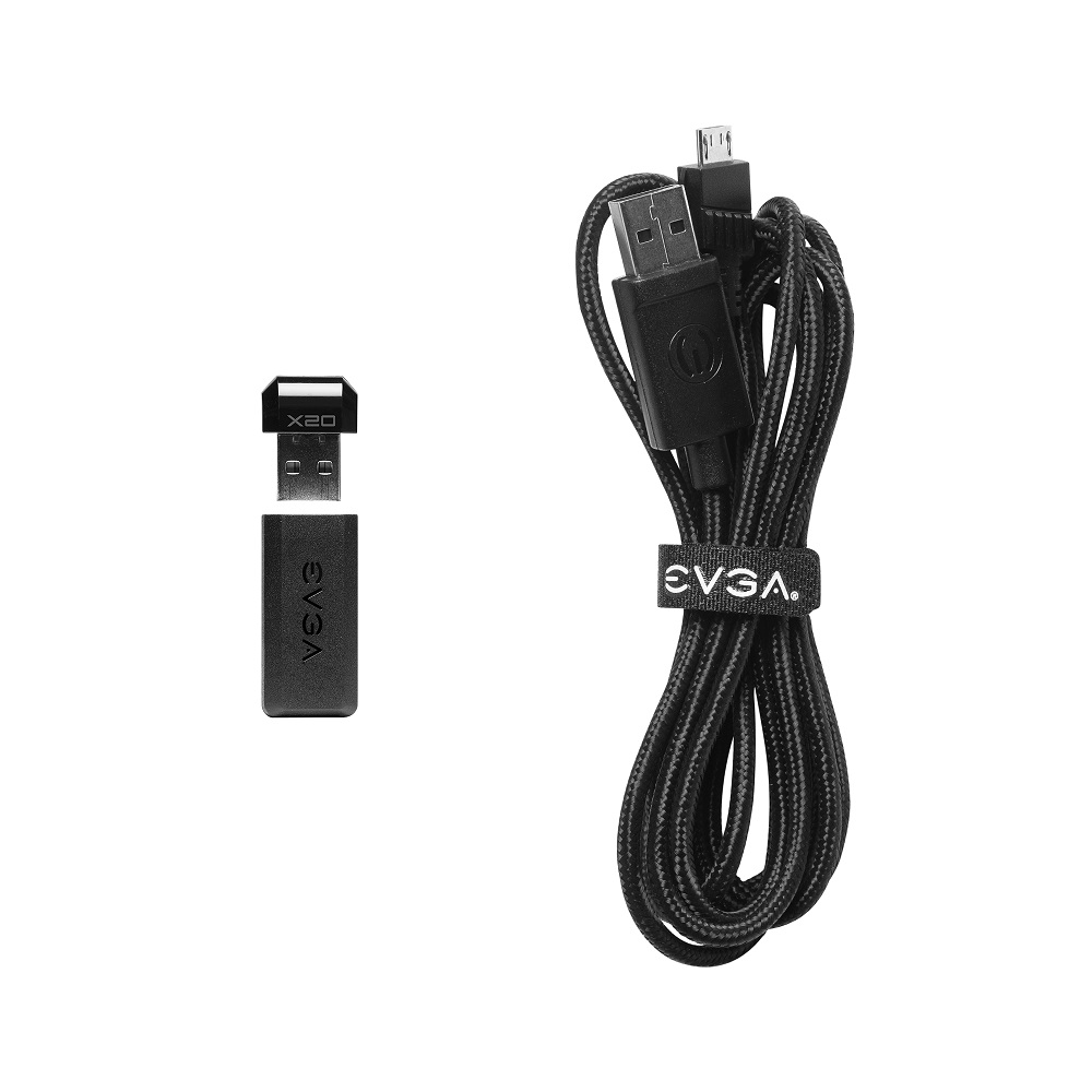 Геймърска мишка EVGA X20 Gaming Mouse Optical Wireless Black - 903-T1-20BK-K3