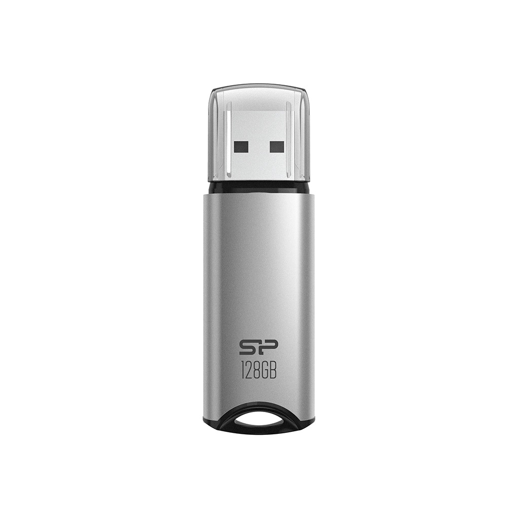 USB памет Silicon Power Marvel M02 128GB USB 3.2 Type Gen 1 Silver - SP128GBUF3M02V1S