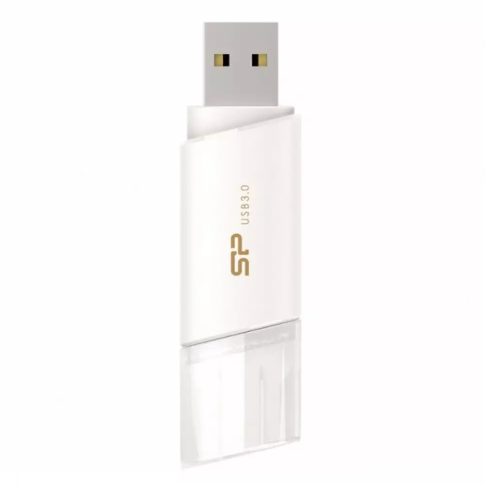 USB памет Silicon Power Blaze B06 64GB USB 3.1 Type-A White - SP064GBUF3B06V1W