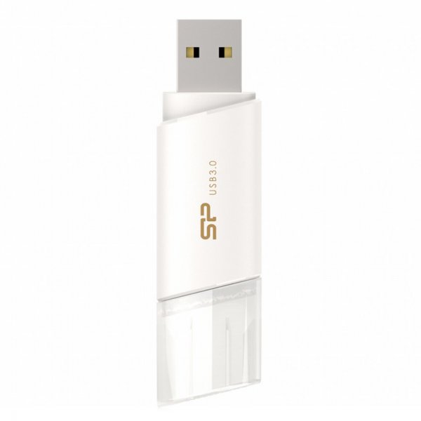 USB памет Silicon Power Blaze B06 64GB USB 3.1 Type-A White - SP064GBUF3B06V1W
