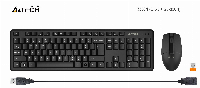 Комплект клавиатура и мишка A4tech 3330N Wireless 2.4GHz Black