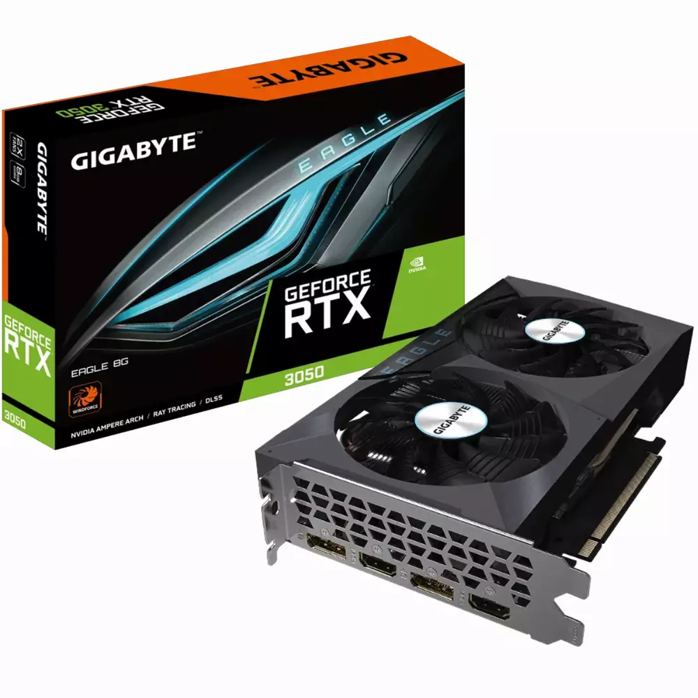 Видео карта Gigabyte GeForce RTX 3050 EAGLE 8GB GDDR6