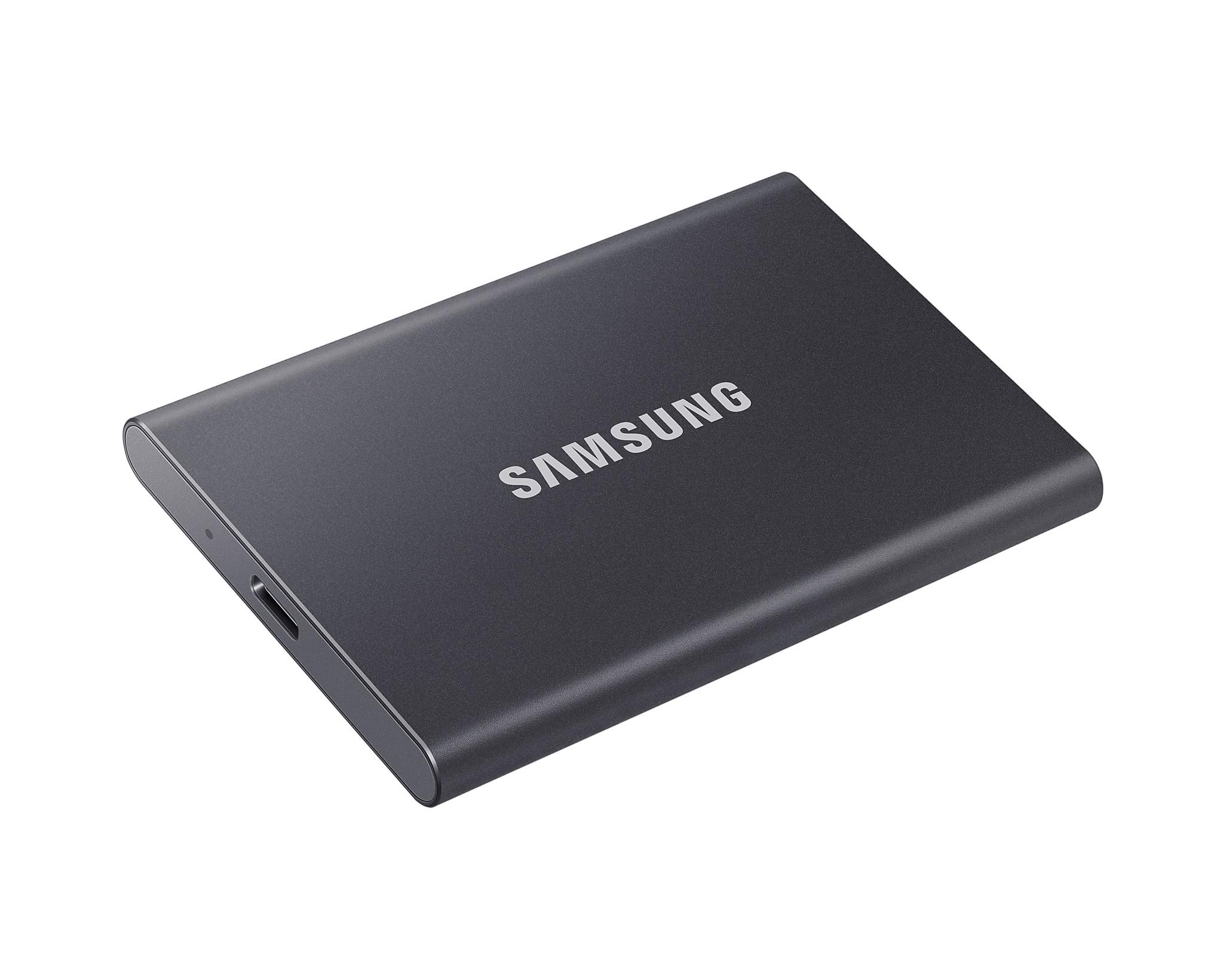 Външен SSD Samsung T7 Titan 1TB NVMe USB-C Grey - MU-PC1T0T/WW