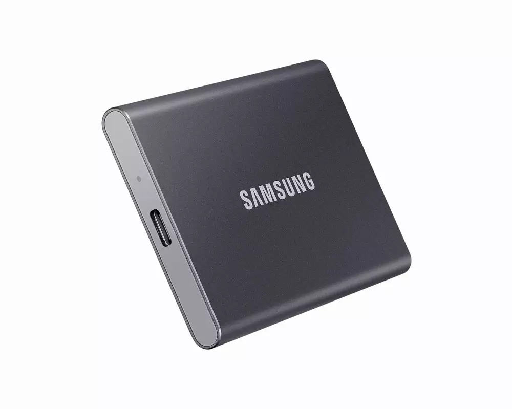 Външен SSD Samsung T7 Titan 1TB NVMe USB-C Grey - MU-PC1T0T/WW