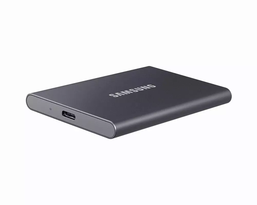 Външен SSD Samsung T7 Titan 1TB NVMe USB-C Grey - MU-PC1T0T/WW