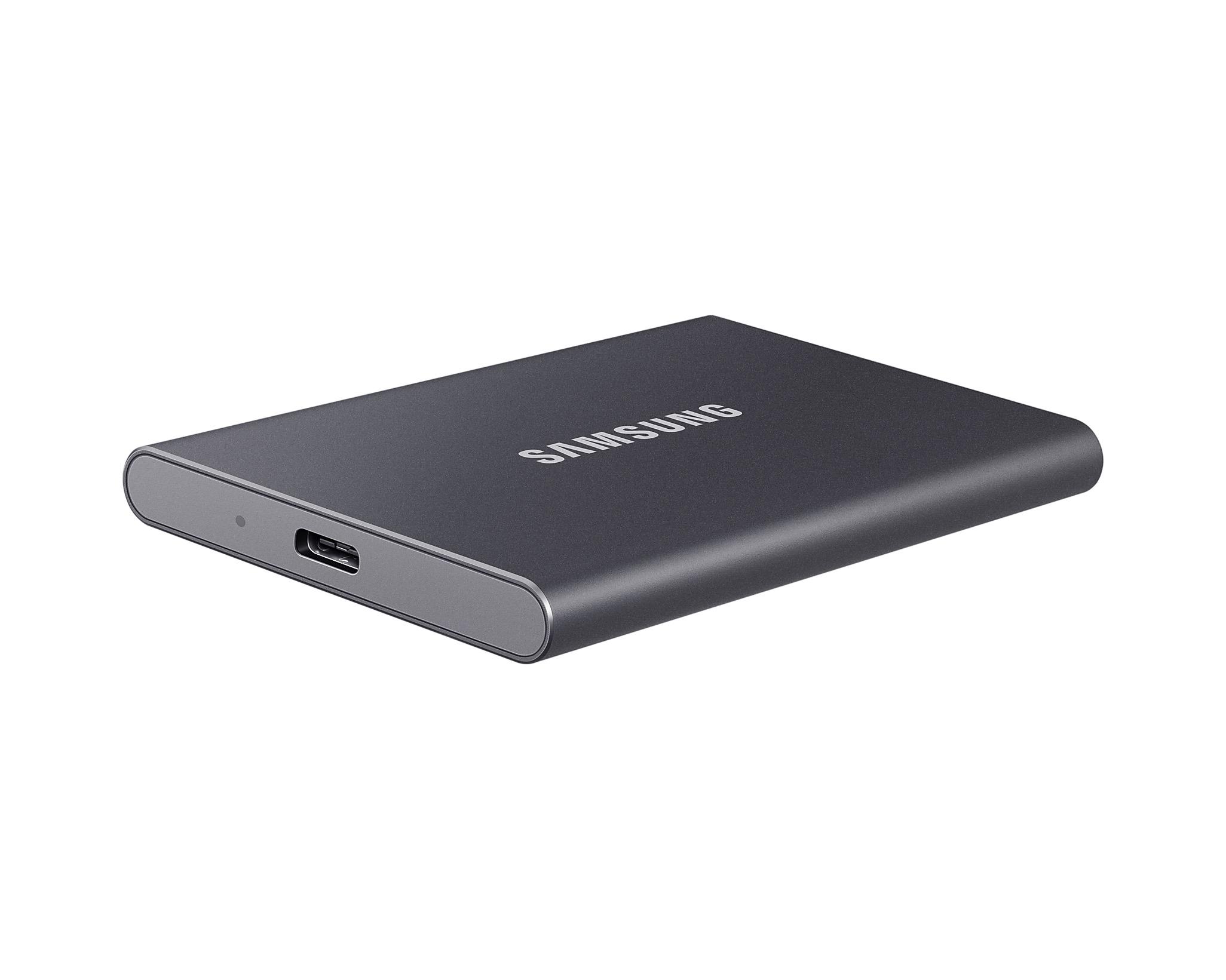 Външен SSD Samsung T7 Titan 1TB NVMe USB-C Grey - MU-PC1T0T/WW