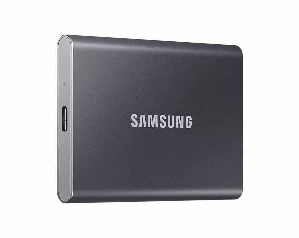 Външен SSD Samsung T7 Titan 1TB NVMe USB-C Grey - MU-PC1T0T/WW