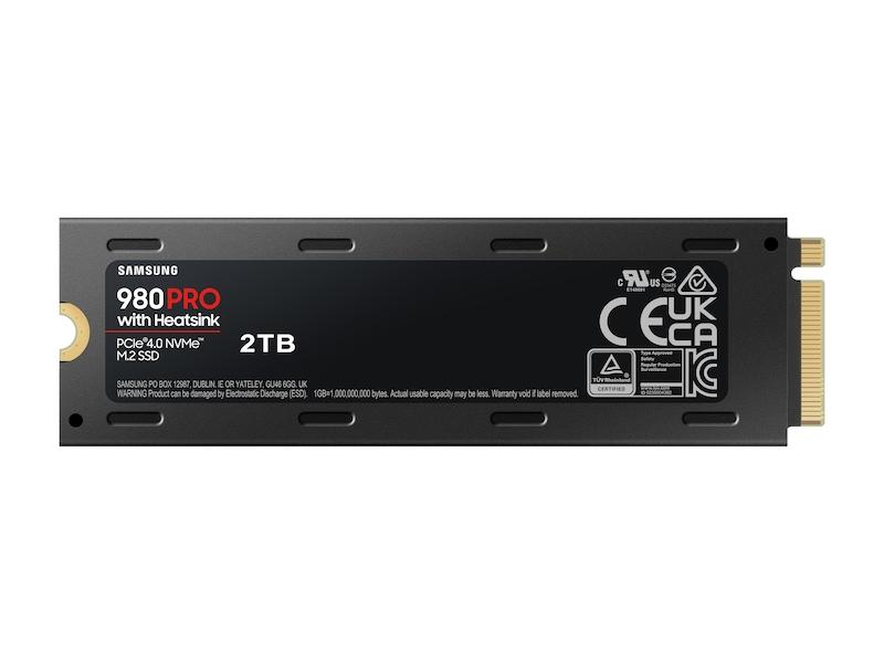 Диск SSD Samsung 980 PRO с Heatsink 2TB M.2 2280 NVMe PCIe Gen 4.0 x4 - MZ-V8P1T0CW