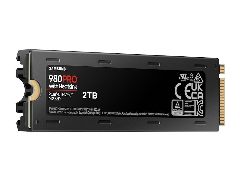 Диск SSD Samsung 980 PRO с Heatsink 2TB M.2 2280 NVMe PCIe Gen 4.0 x4 - MZ-V8P1T0CW