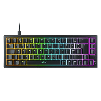 Геймърскa механична клавиатура XTRFY K5 Black 65% Hotswap RGB US Layout Kailh Red