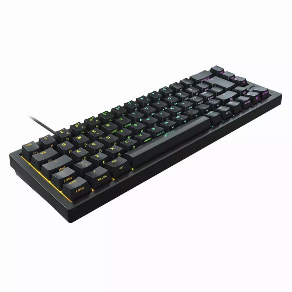 Gaming μηχανικό πληκτρολόγιο XTRFY K5 Μαύρο 65% Hotswap RGB UK Layout Kailh Red
