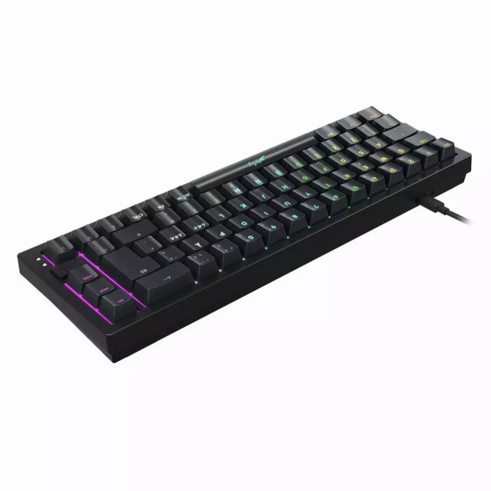 Gaming μηχανικό πληκτρολόγιο XTRFY K5 Μαύρο 65% Hotswap RGB UK Layout Kailh Red