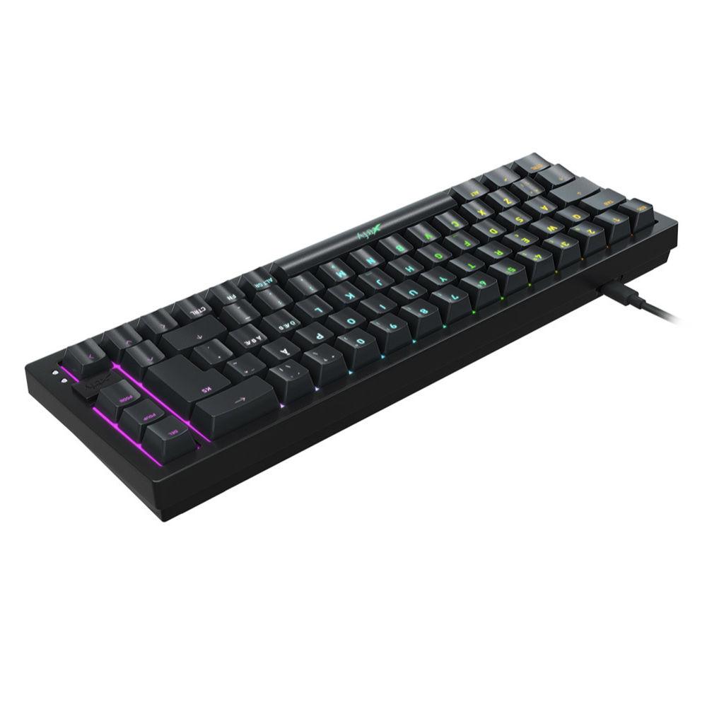 Gaming μηχανικό πληκτρολόγιο XTRFY K5 Μαύρο 65% Hotswap RGB UK Layout Kailh Red