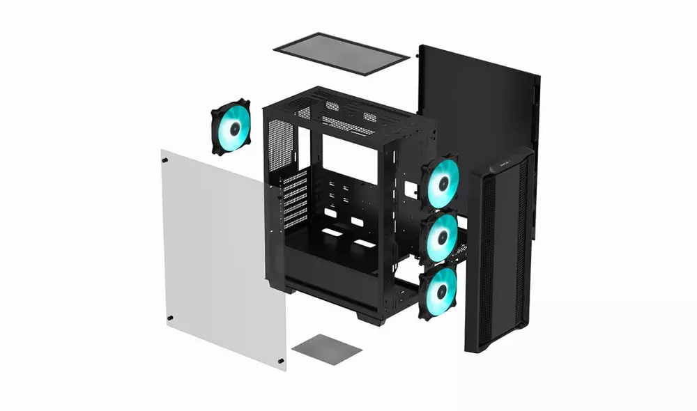 Кутия DeepCool CK560 EATX Mid-Tower Case RGB Black