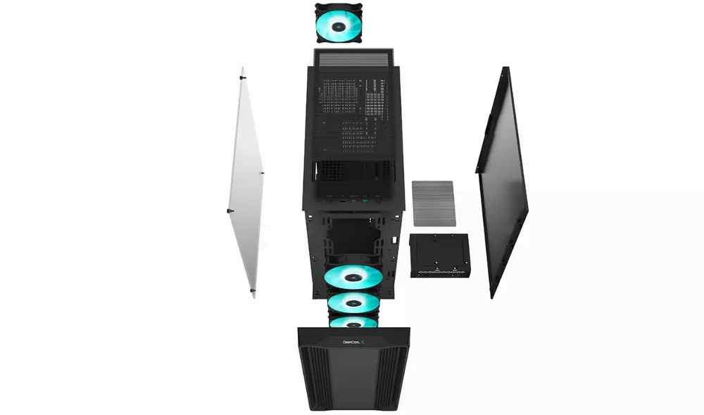 Кутия DeepCool CK560 EATX Mid-Tower Case RGB Black