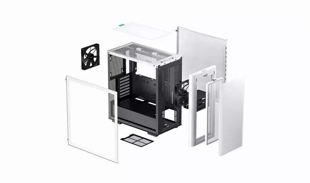 Кутия DeepCool CK500 EATX Mid-Tower Case White