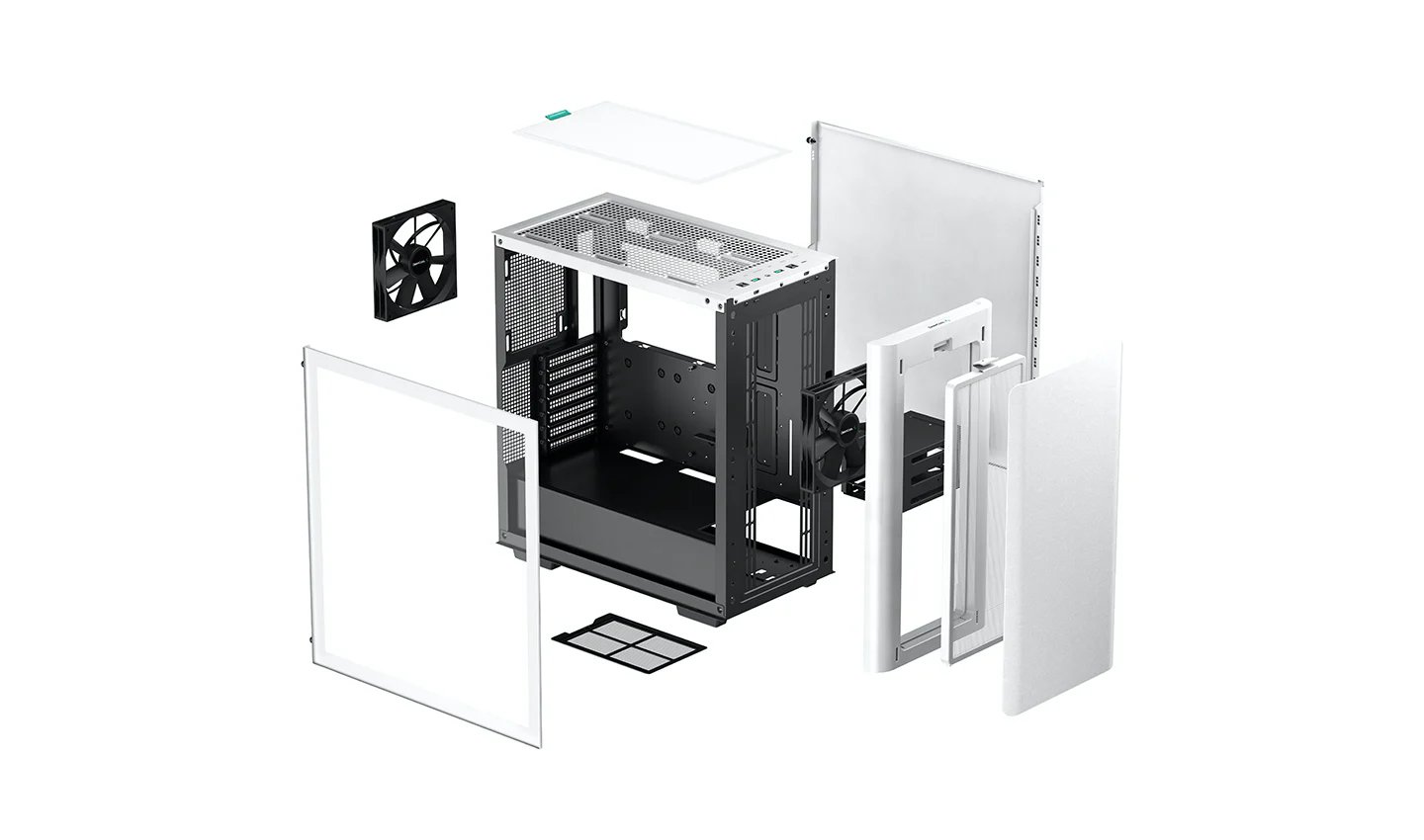 Кутия DeepCool CK500 EATX Mid-Tower Case White