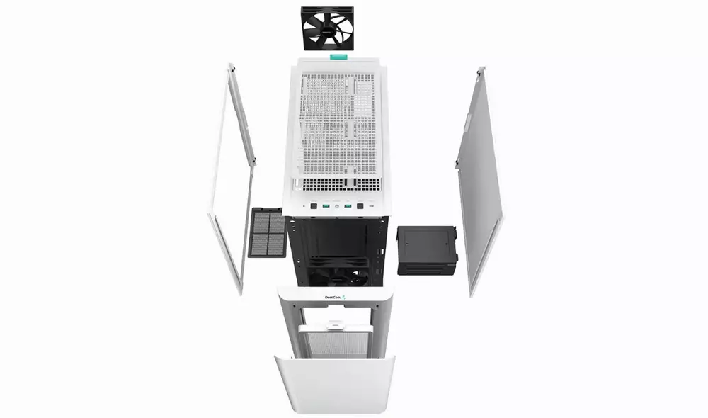 Кутия DeepCool CK500 EATX Mid-Tower Case White