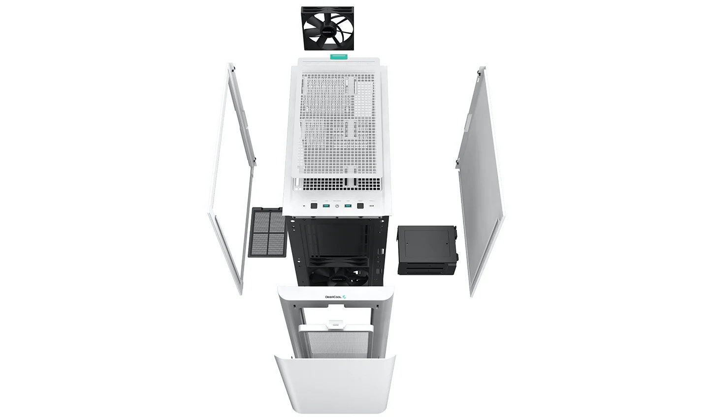 Кутия DeepCool CK500 EATX Mid-Tower Case White