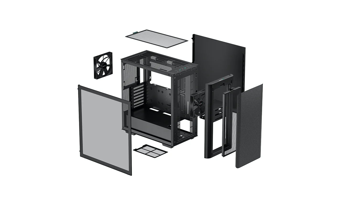 Кутия DeepCool CK500 EATX Mid-Tower Case Black