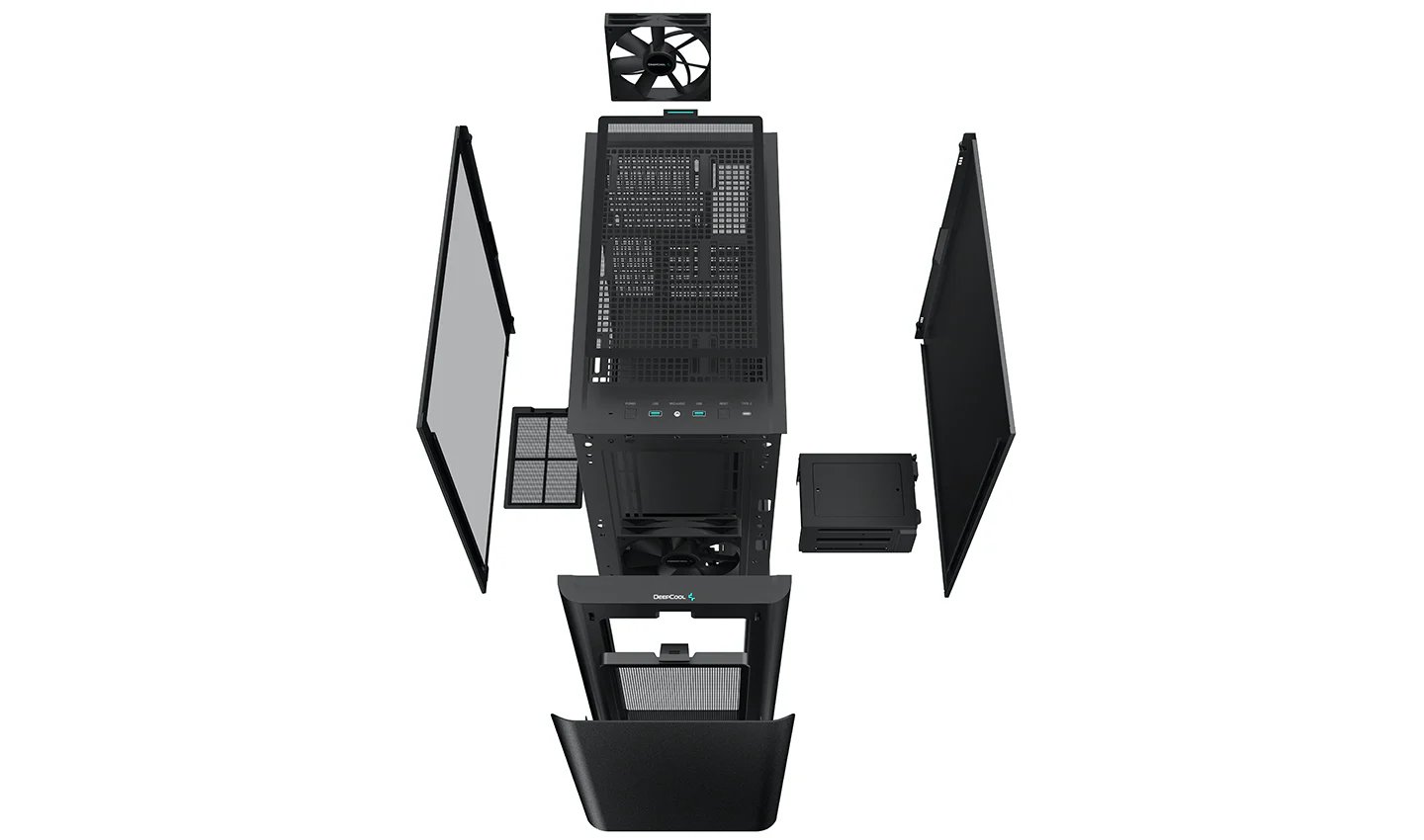 Кутия DeepCool CK500 EATX Mid-Tower Case Black
