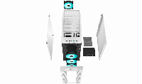 Кутия DeepCool CC560 ATX Middle Tower Case White