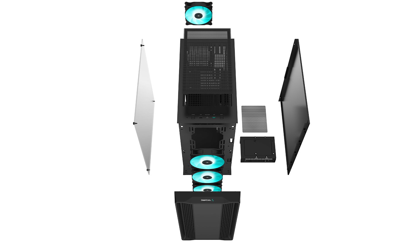 Кутия DeepCool CC560 ATX Middle Tower Case Black