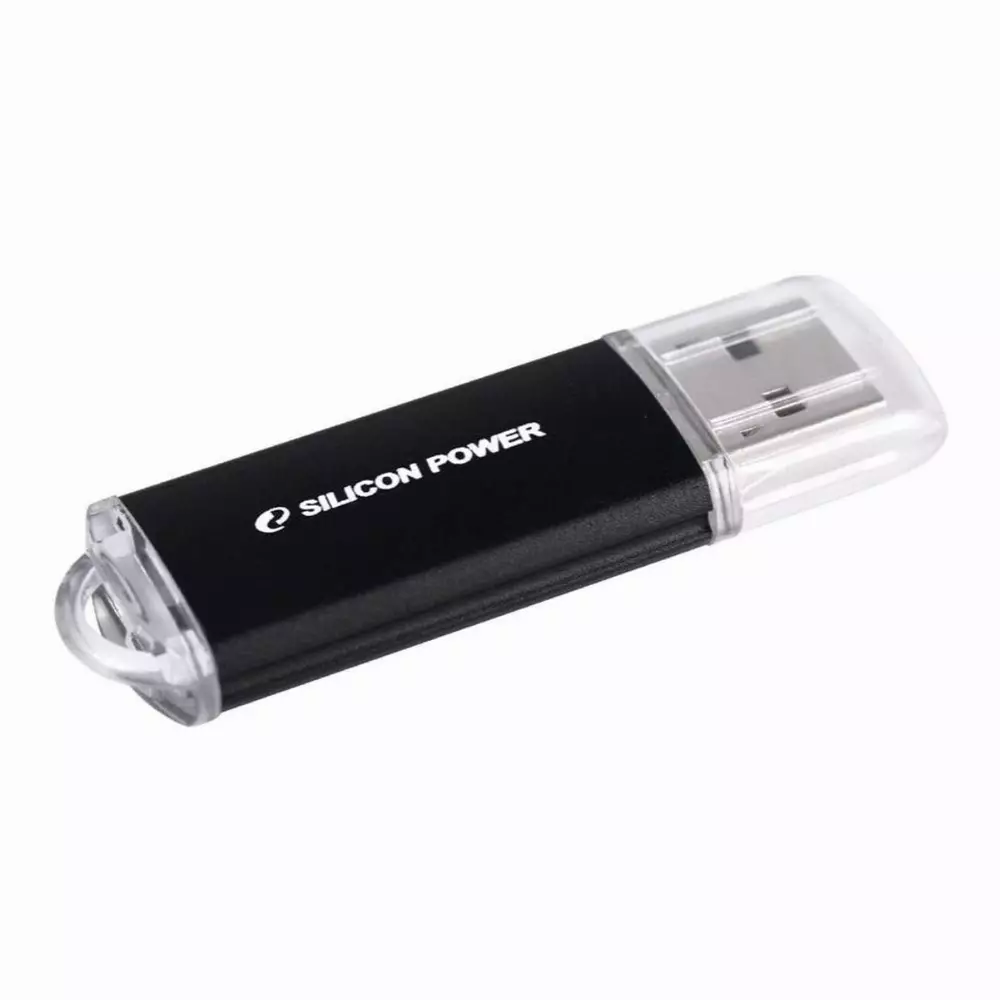 USB памет Silicon Power Ultima II 16GB USB 2.0 Black - SP016GBUF2M01V1K