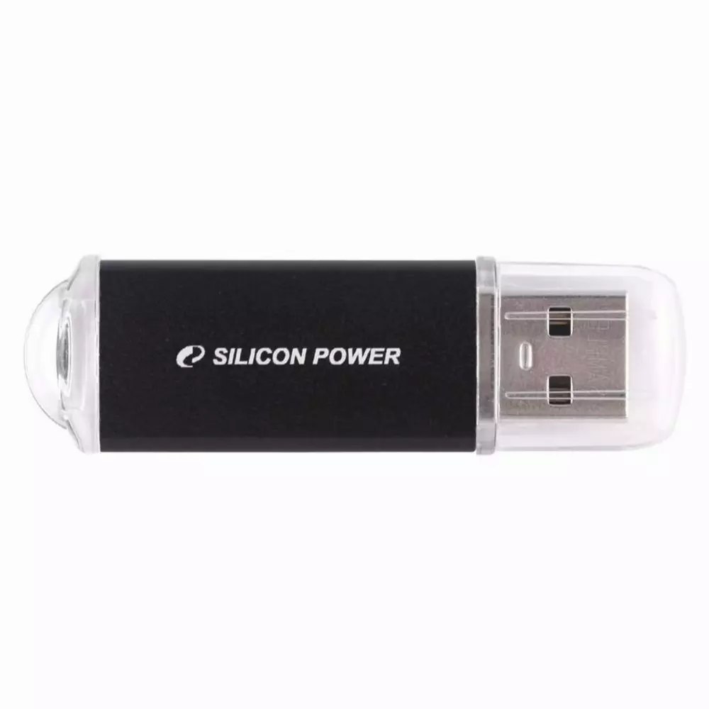 USB памет Silicon Power Ultima II 16GB USB 2.0 Black - SP016GBUF2M01V1K
