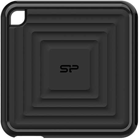 Външен SSD Silicon Power PC60 960GB USB 3.2 Gen2 Type-C Black - SP960GBPSDPC60CK