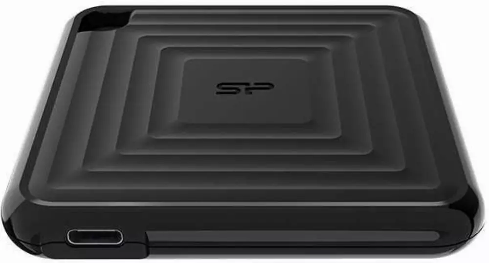 Външен SSD Silicon Power PC60 960GB USB 3.2 Gen2 Type-C Black - SP960GBPSDPC60CK